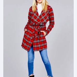 Red plaid jacket